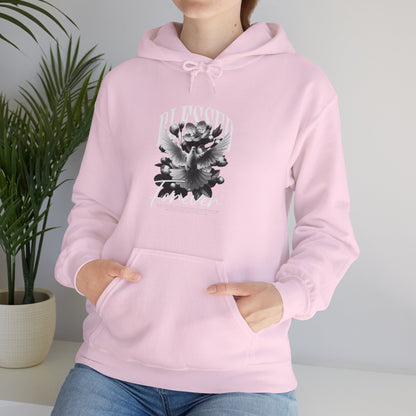 Artistic Unisex Hoodie with Floral Design