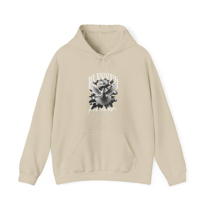 Artistic Unisex Hoodie with Floral Design