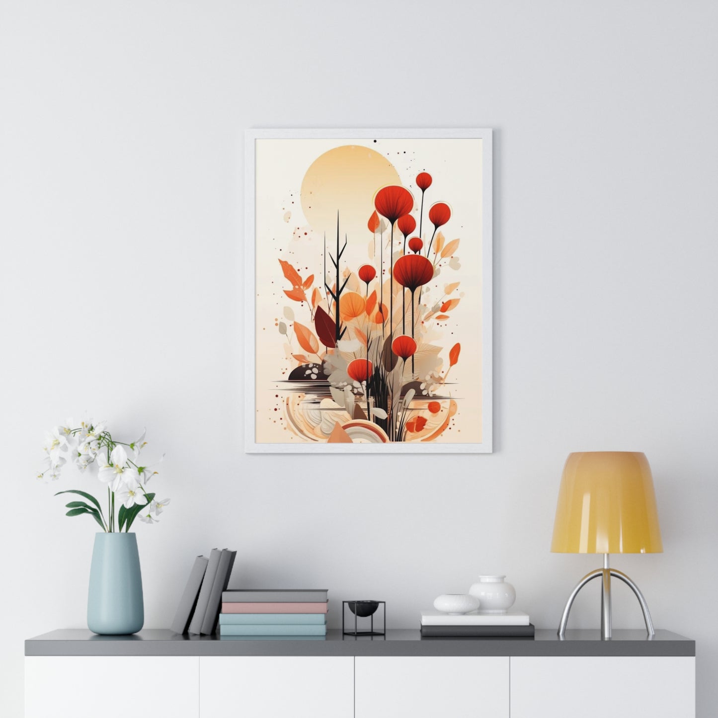 Vertical Framed Poster - Aesthetic Art Home Decor for Bedroom and Living Room