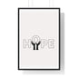 Vertical Framed Poster - HOPE Art, Design, Home Decor, Wall Art, Inspirational Print, Gift for Artists, Positive Vibes