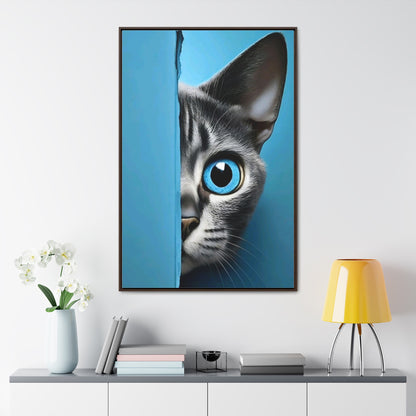 Art Cat Gallery Canvas Vertical Frame