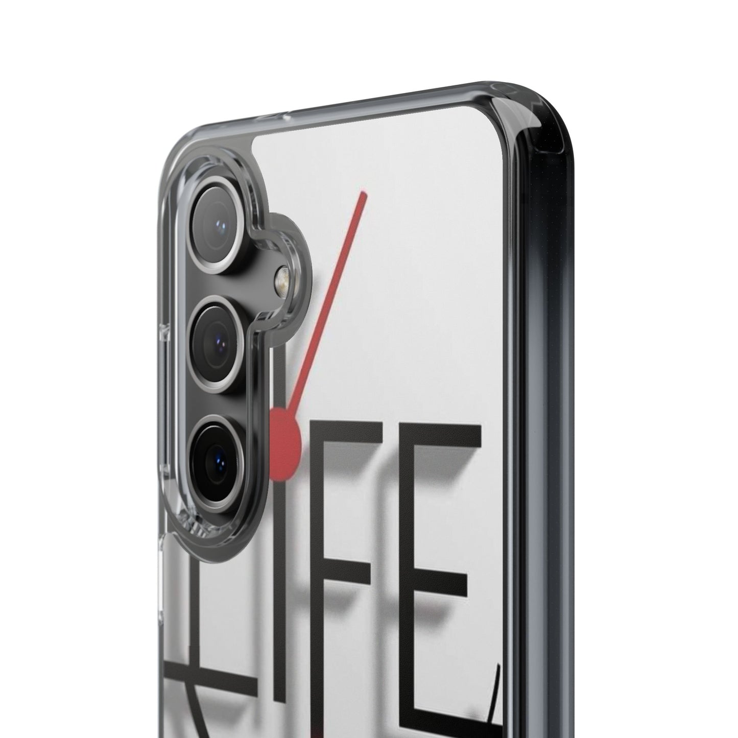 Inspirational Clear Phone Case - 'Life is Short. Live It!'