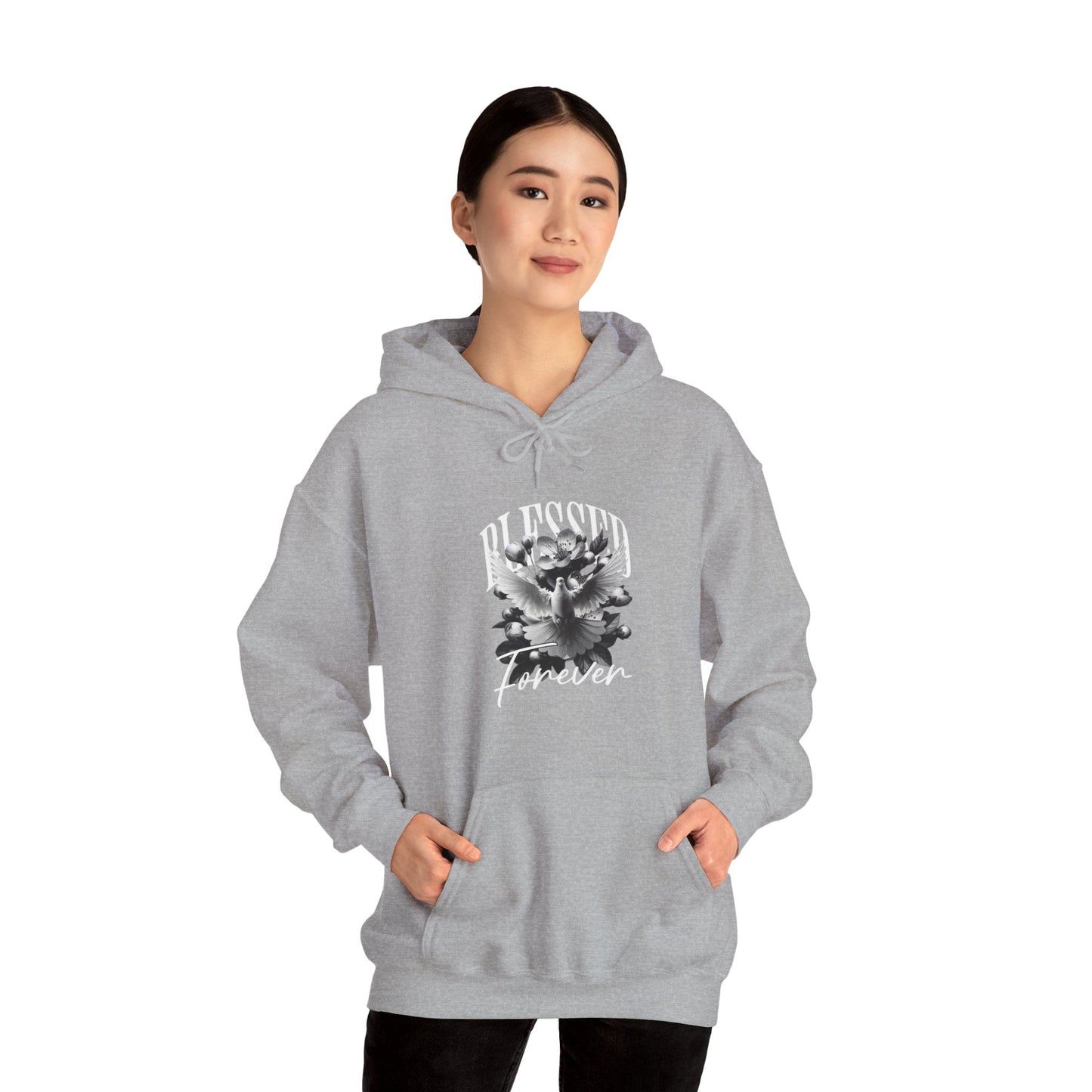 Artistic Unisex Hoodie with Floral Design