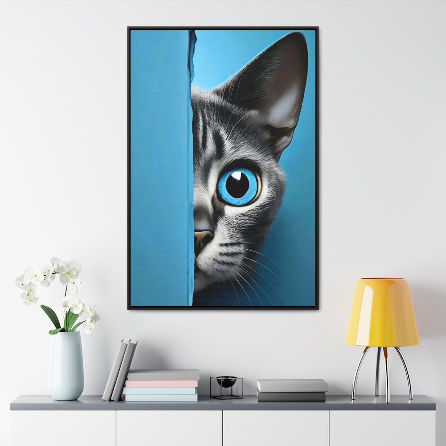 Art Cat Gallery Canvas Vertical Frame