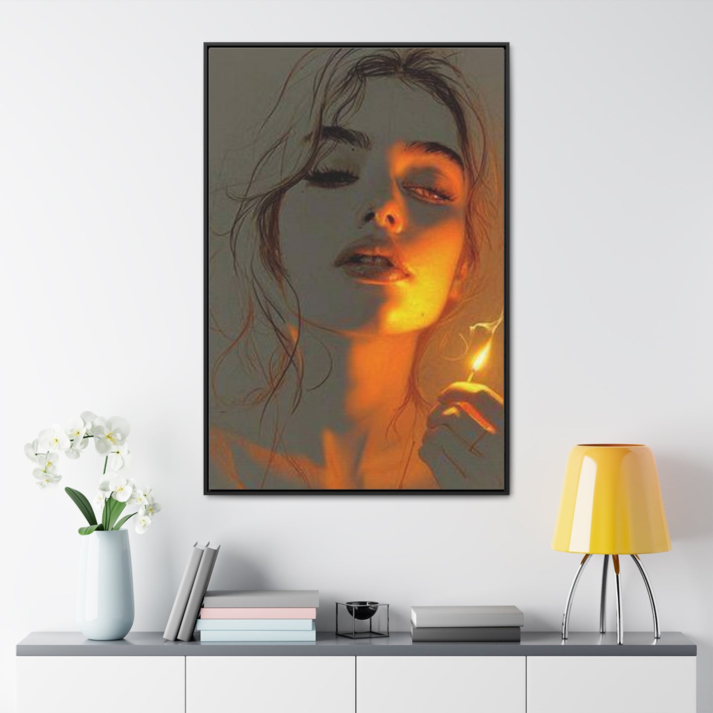 Aesthetic Gallery Canvas Wraps, Vertical Frame