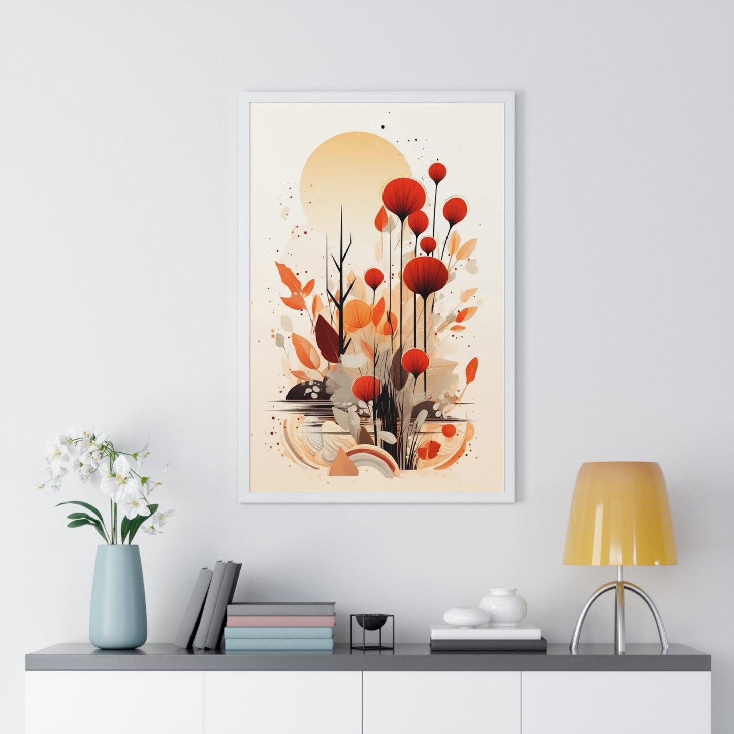 Vertical Framed Poster - Aesthetic Art Home Decor for Bedroom and Living Room