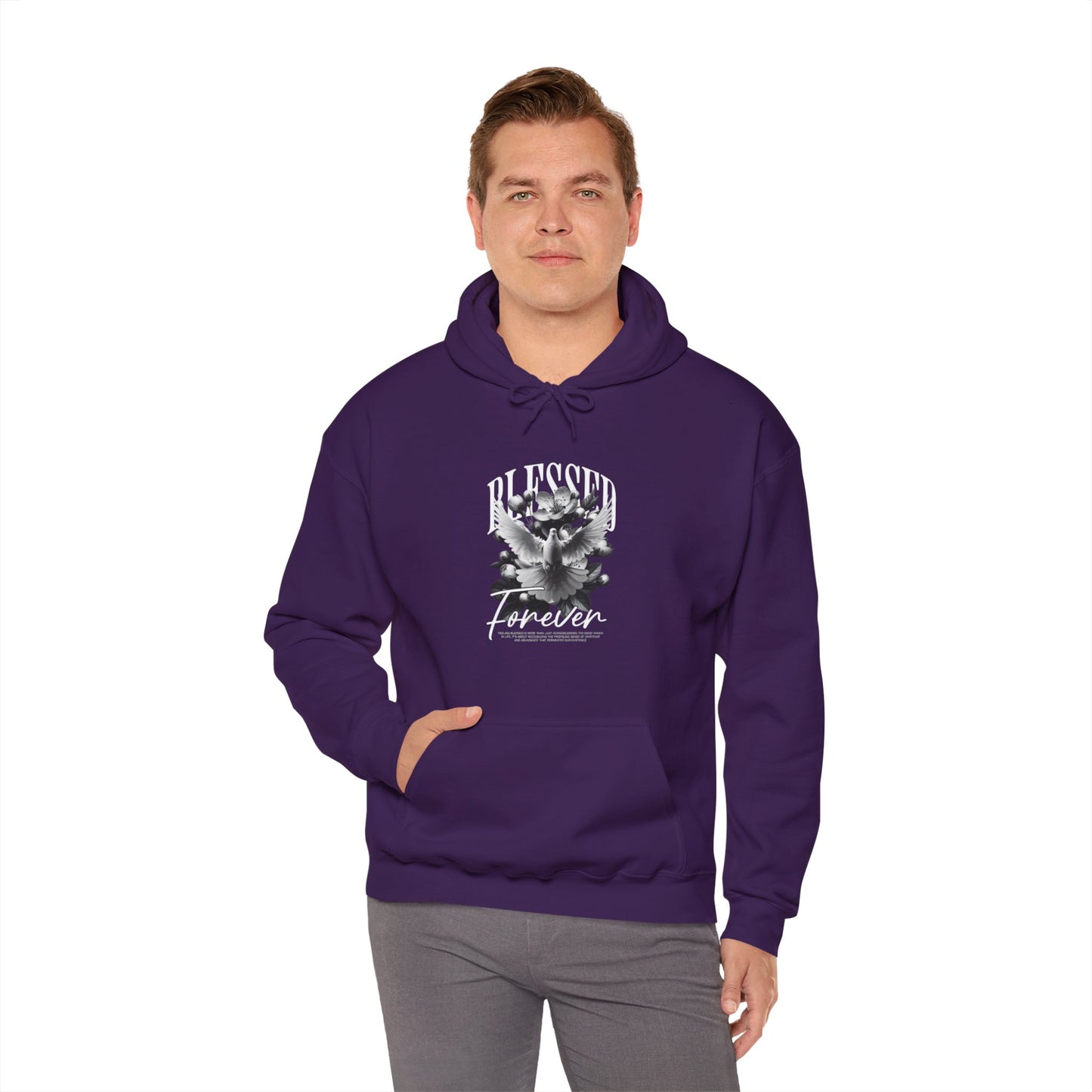 Artistic Unisex Hoodie with Floral Design