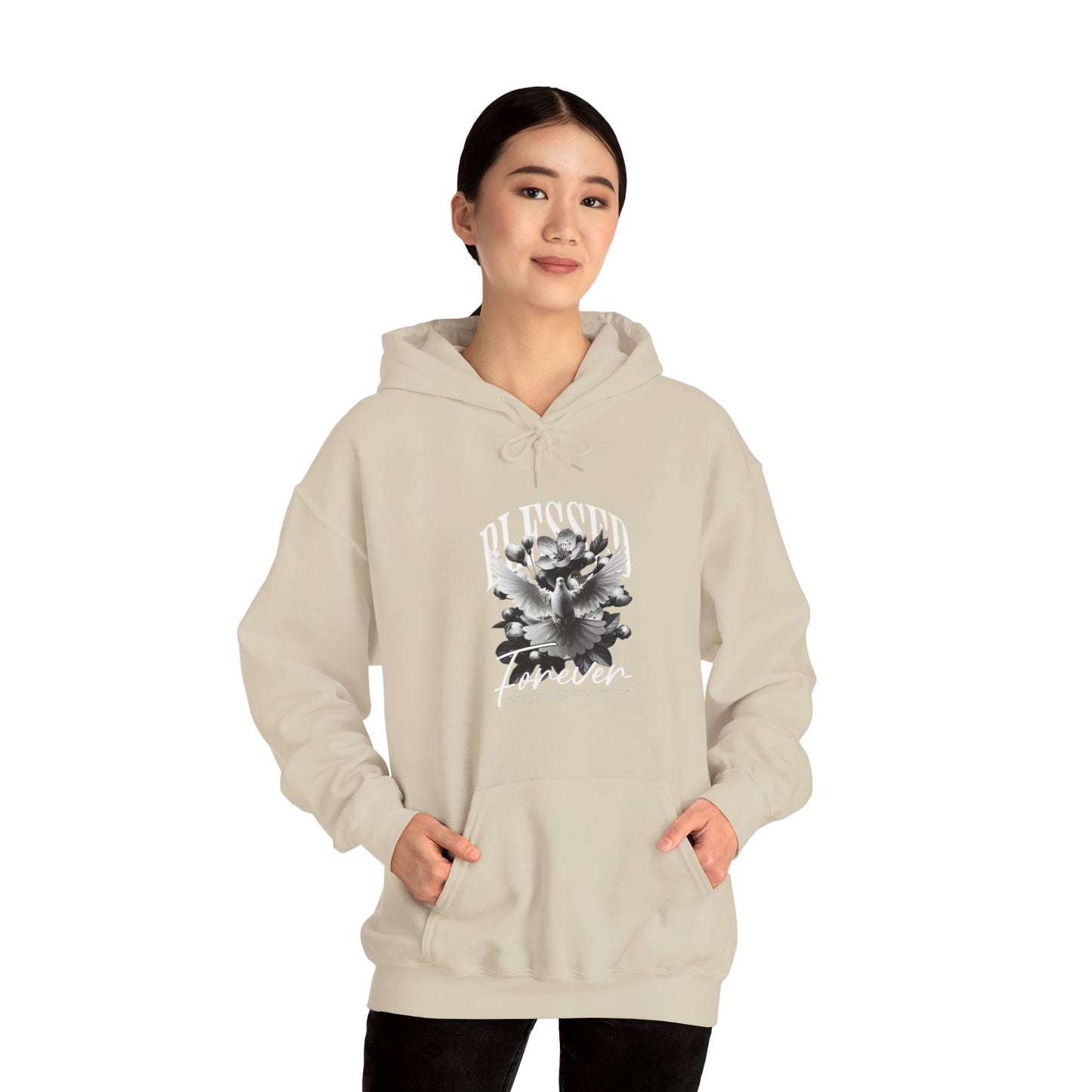 Artistic Unisex Hoodie with Floral Design