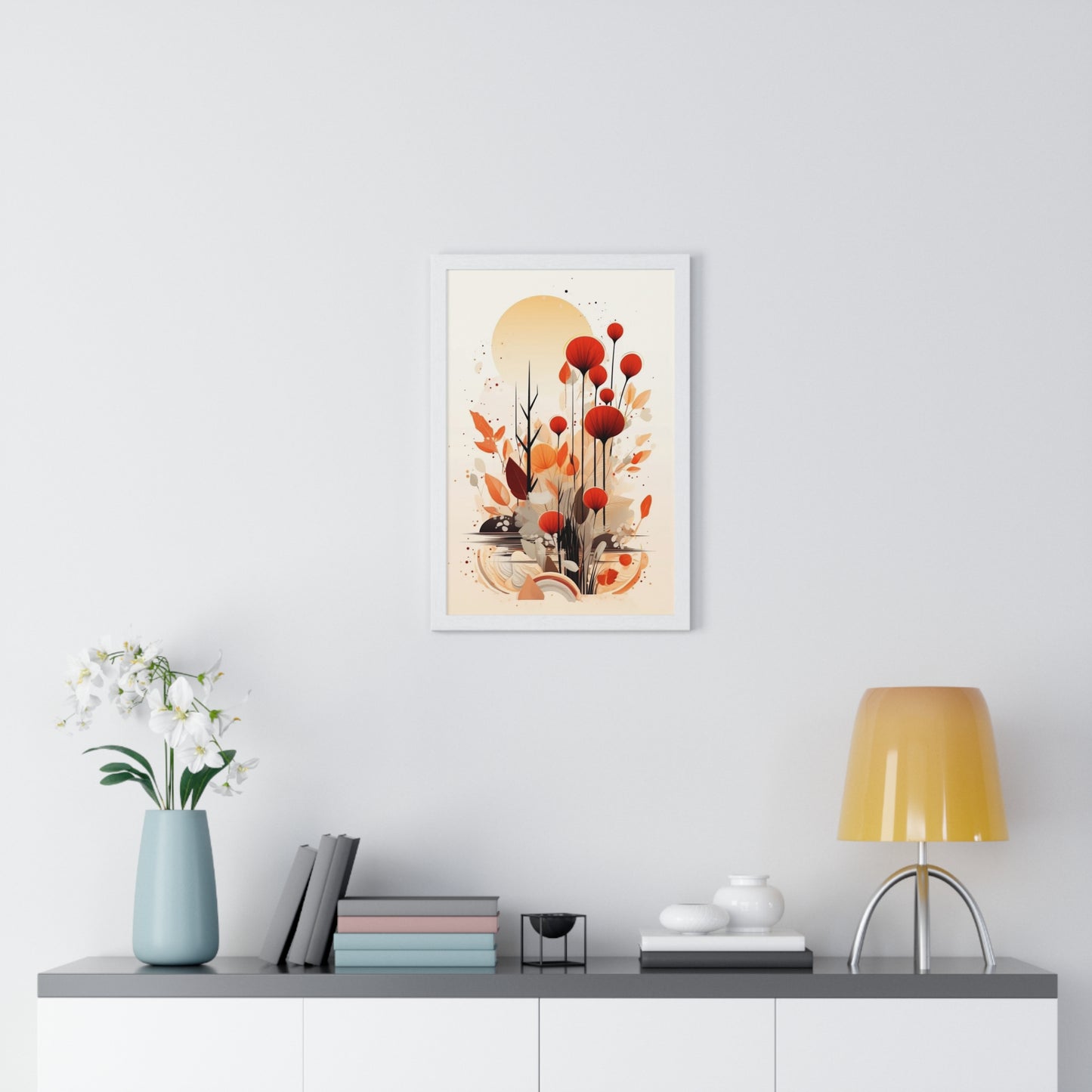 Vertical Framed Poster - Aesthetic Art Home Decor for Bedroom and Living Room