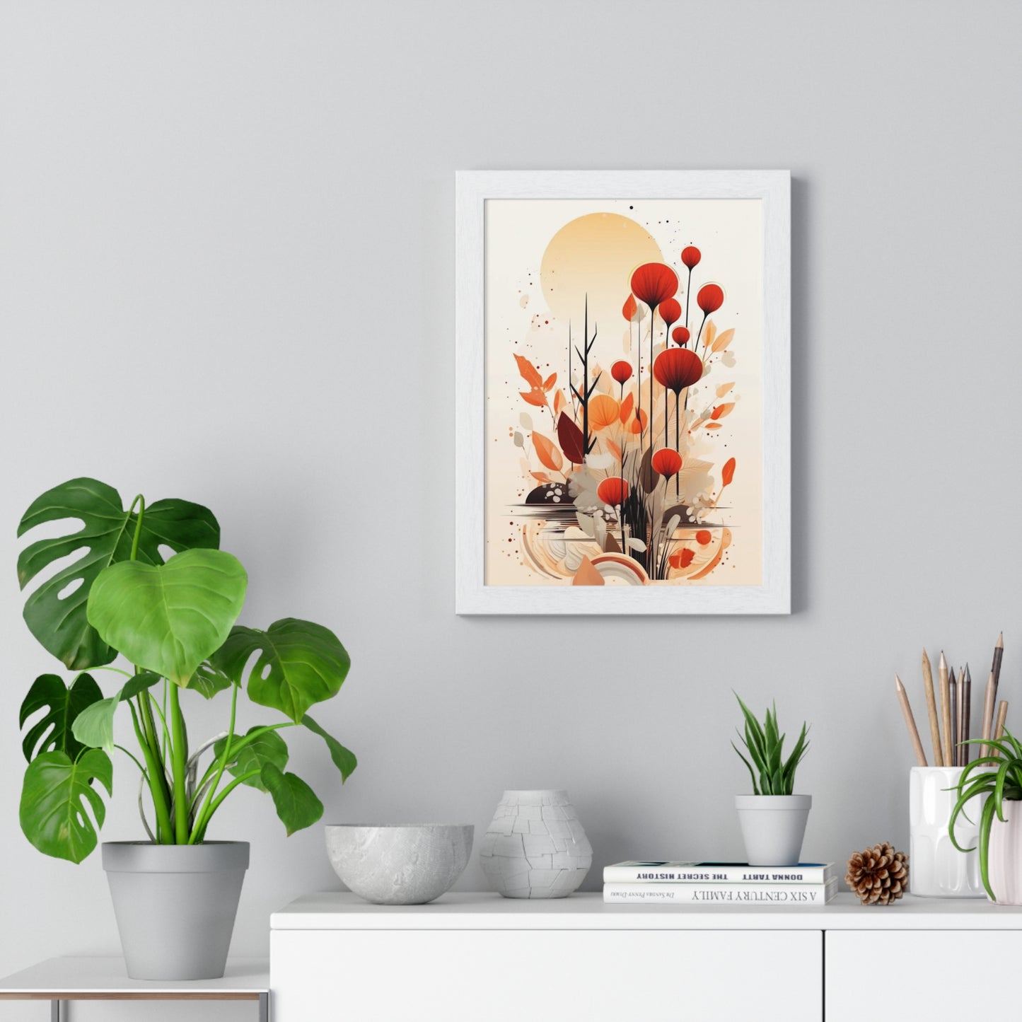 Vertical Framed Poster - Aesthetic Art Home Decor for Bedroom and Living Room