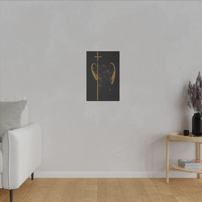 Angel of Light Canvas Art – Stretched Matte Wall Decor for Spiritual Spaces