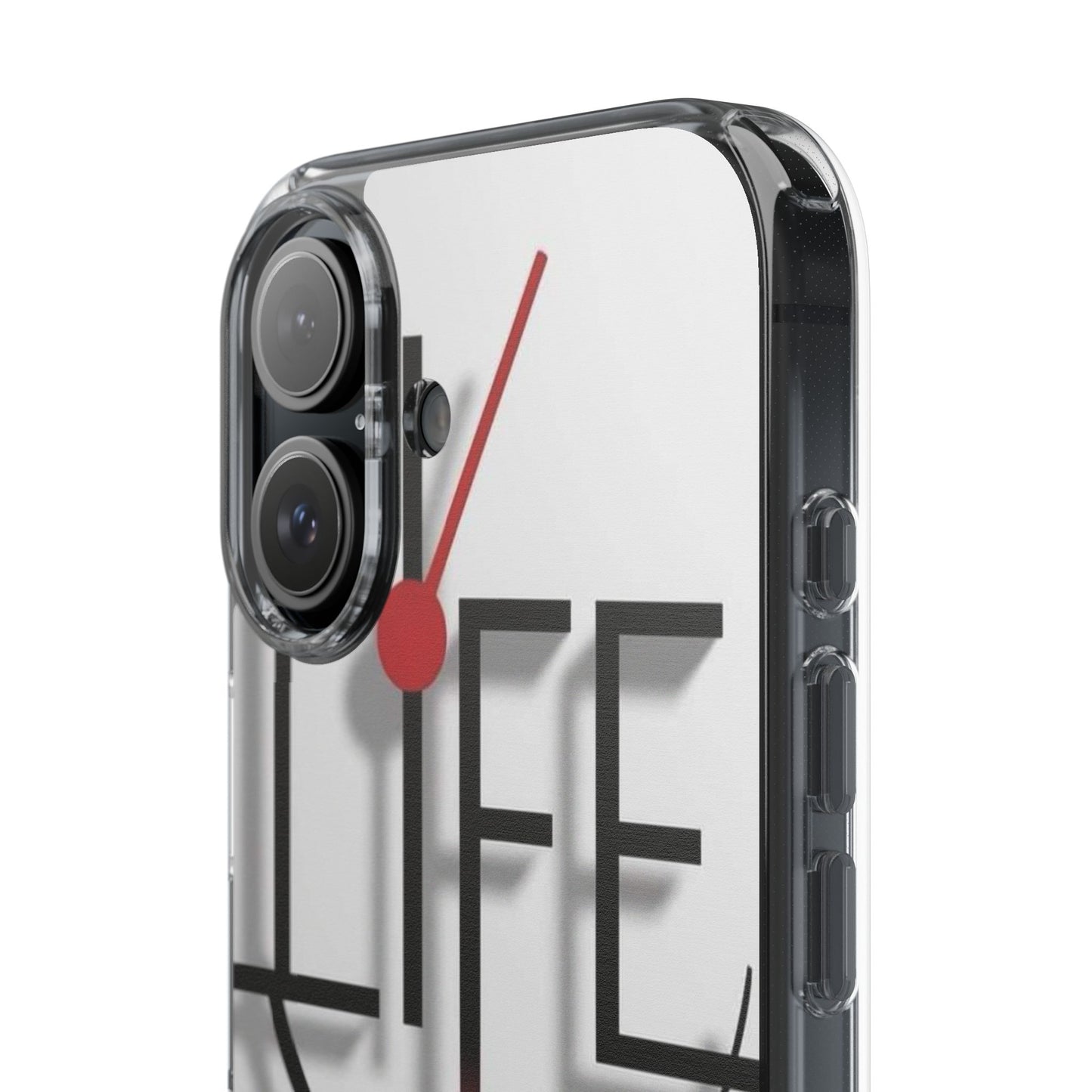 Inspirational Clear Phone Case - 'Life is Short. Live It!'