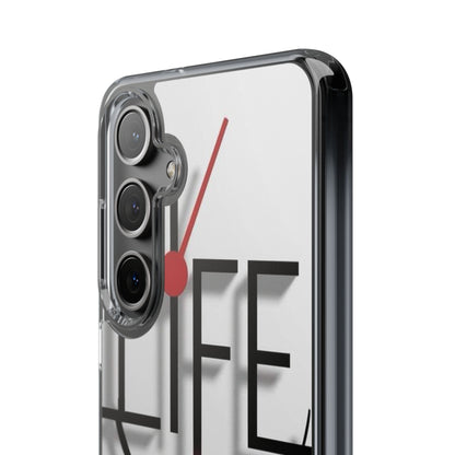 Inspirational Clear Phone Case - 'Life is Short. Live It!'