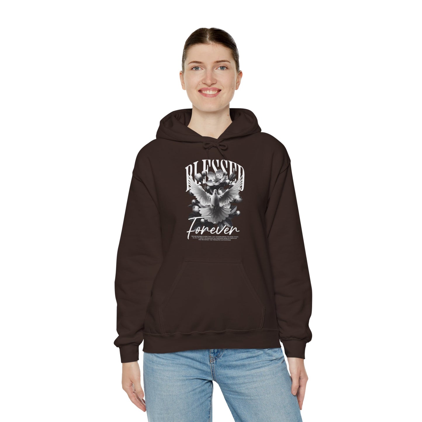 Vintage Floral Graphic Unisex Hooded Sweatshirt