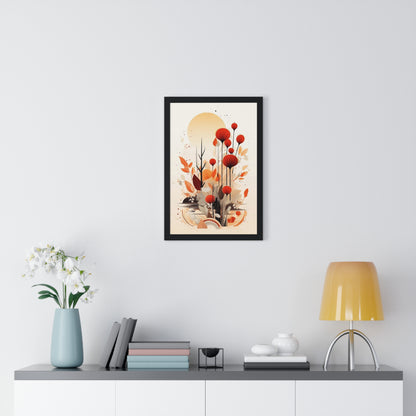 Vertical Framed Poster - Aesthetic Art Home Decor for Bedroom and Living Room