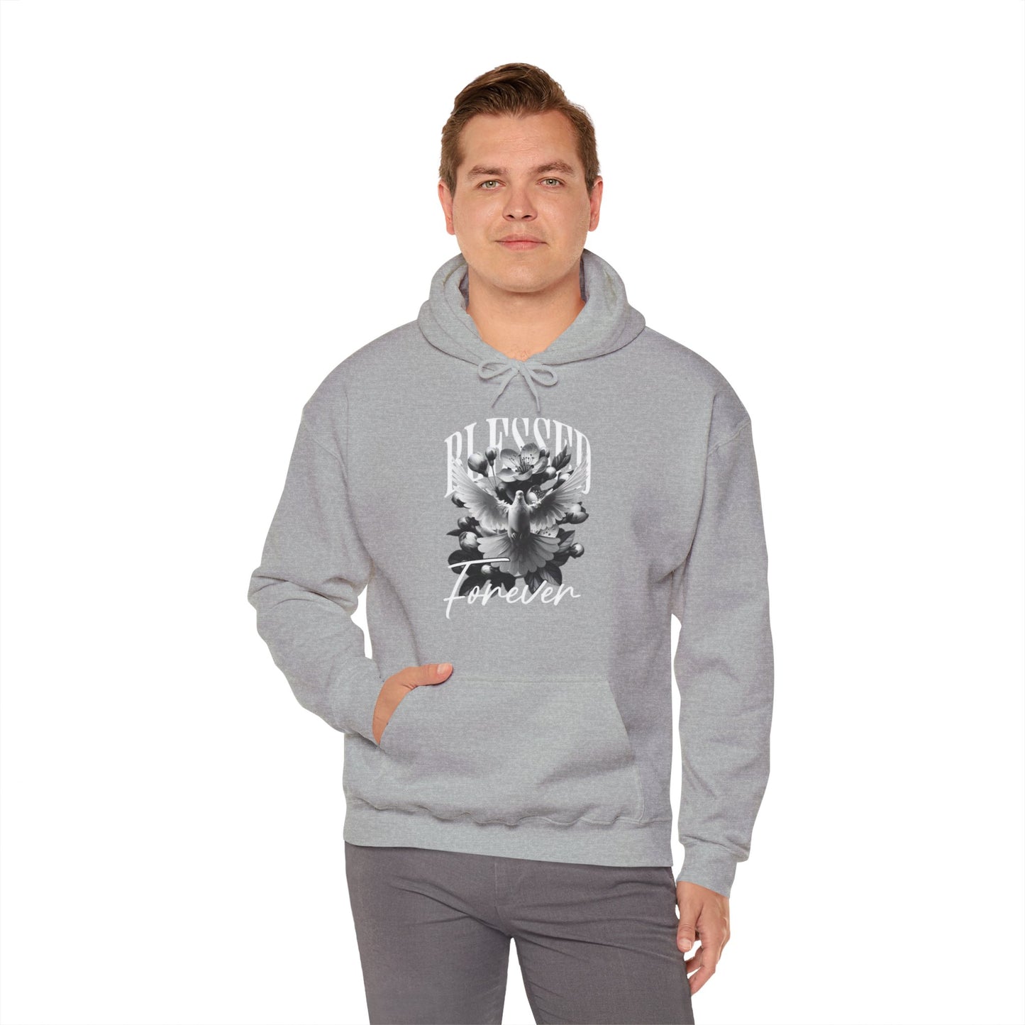 Vintage Floral Graphic Unisex Hooded Sweatshirt