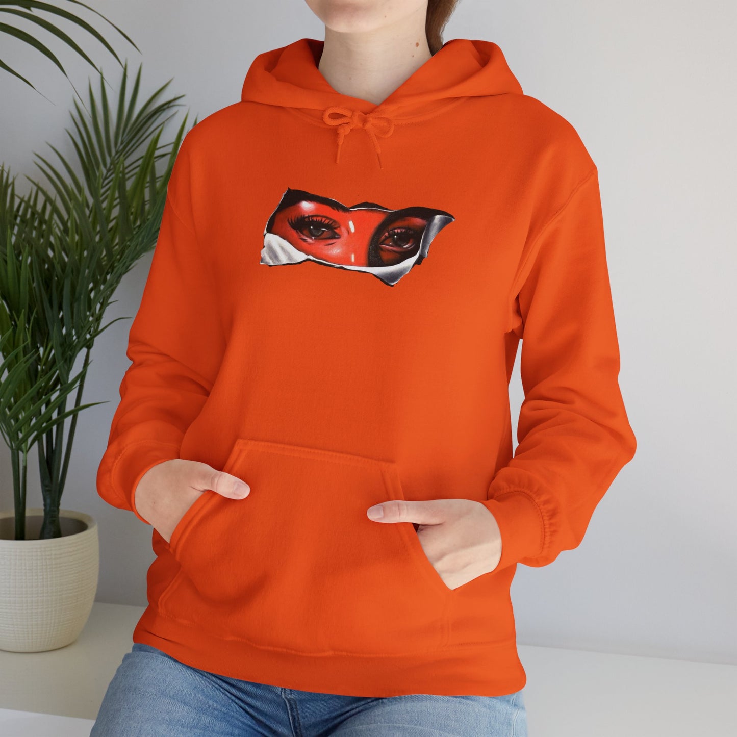 Unisex Heavy Blend Hoodie with Eye for Eye- Design - 100% Quality