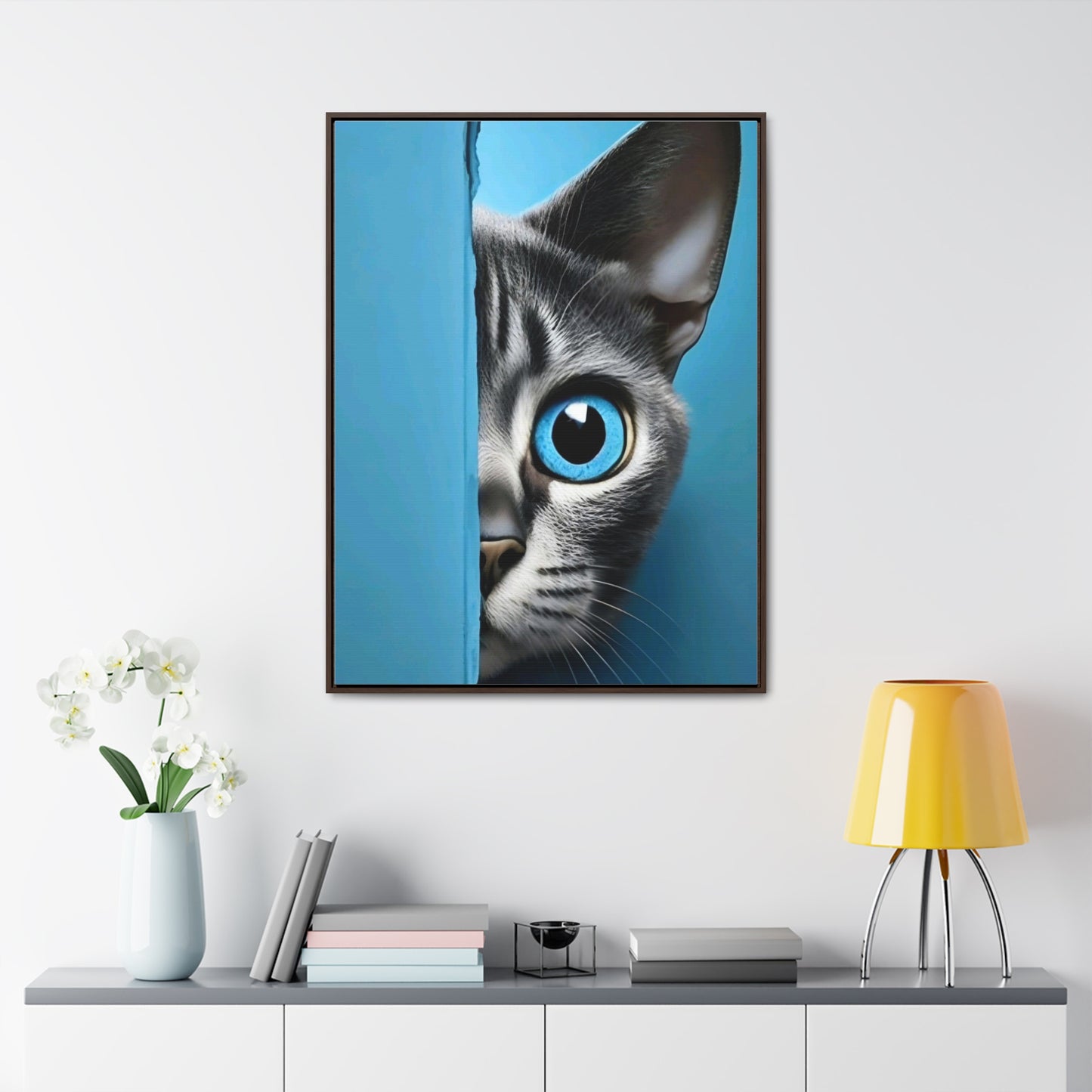 Art Cat Gallery Canvas Vertical Frame