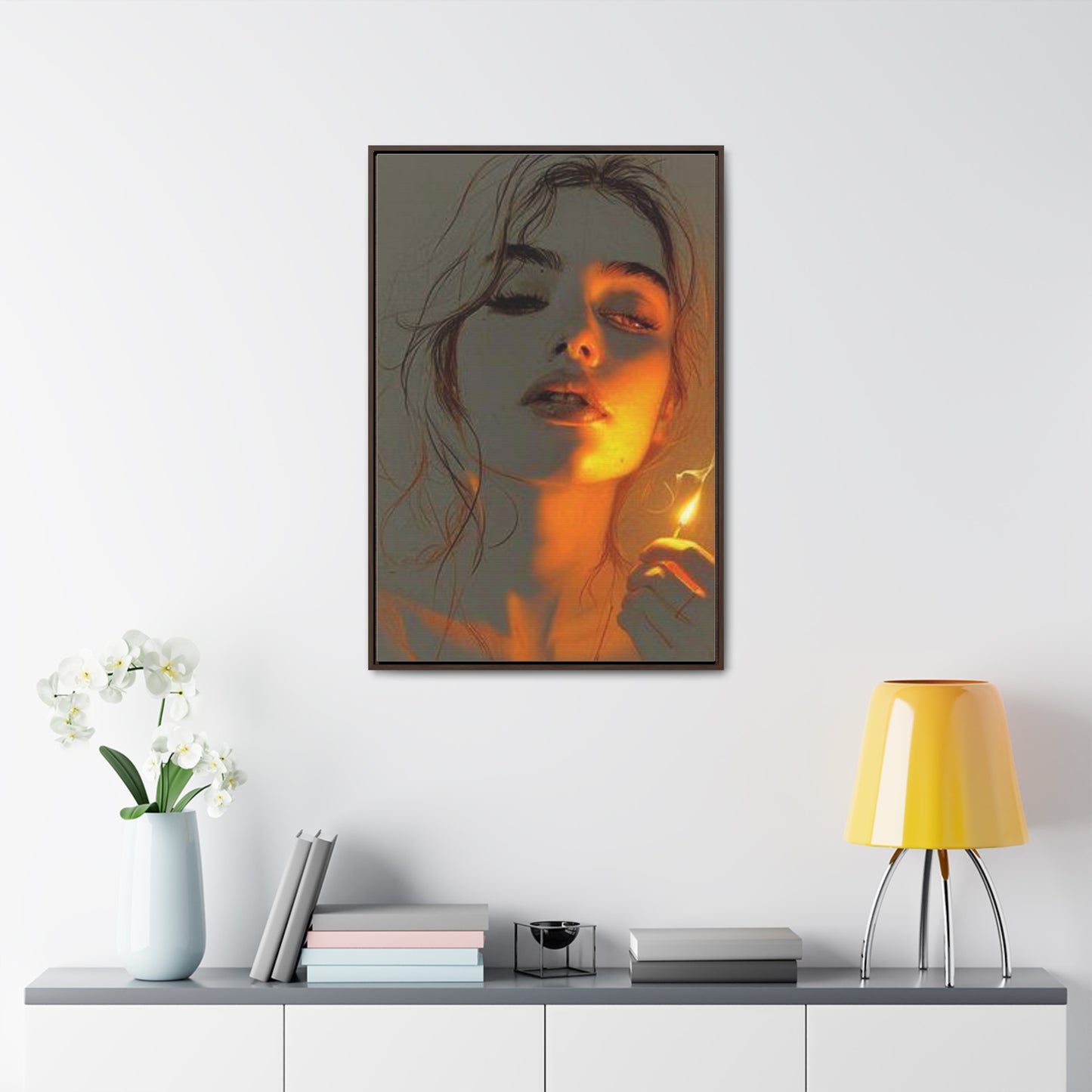 Aesthetic Gallery Canvas Wraps, Vertical Frame