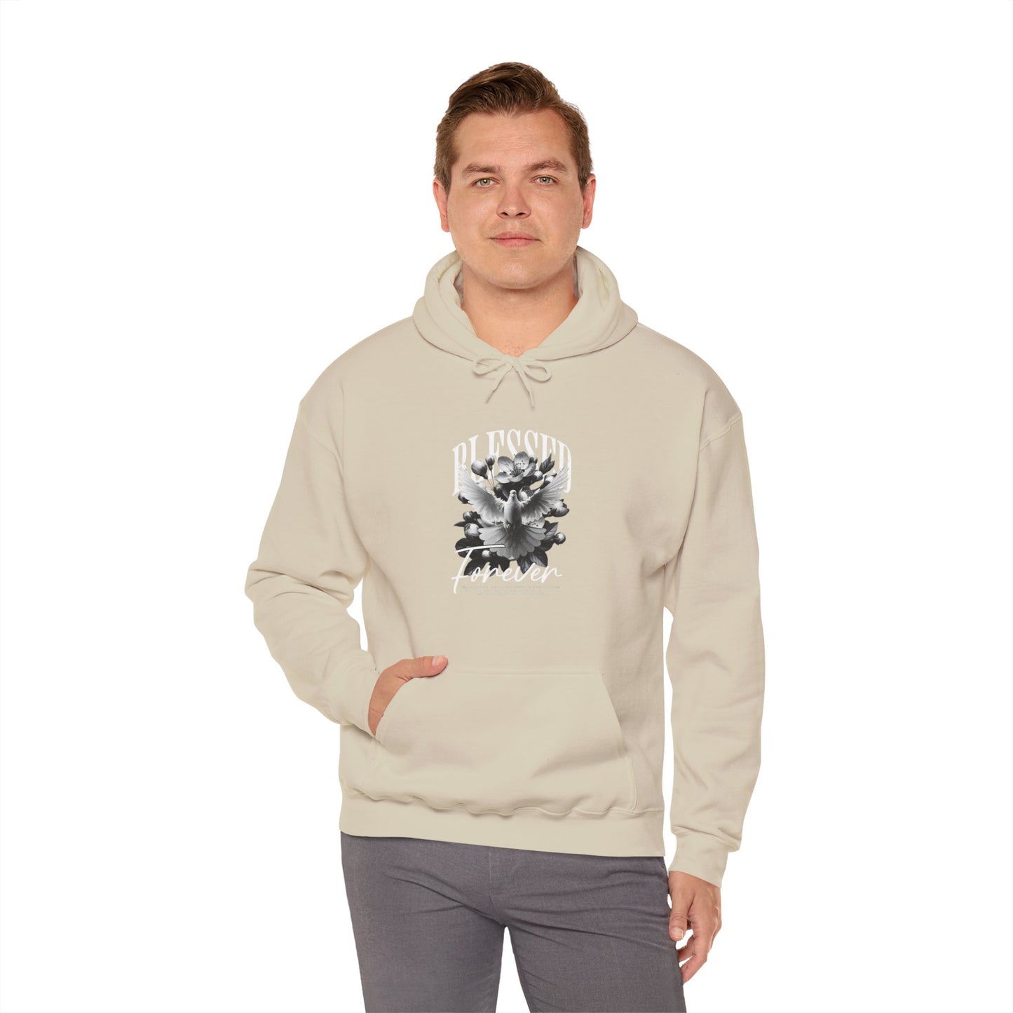 Artistic Unisex Hoodie with Floral Design