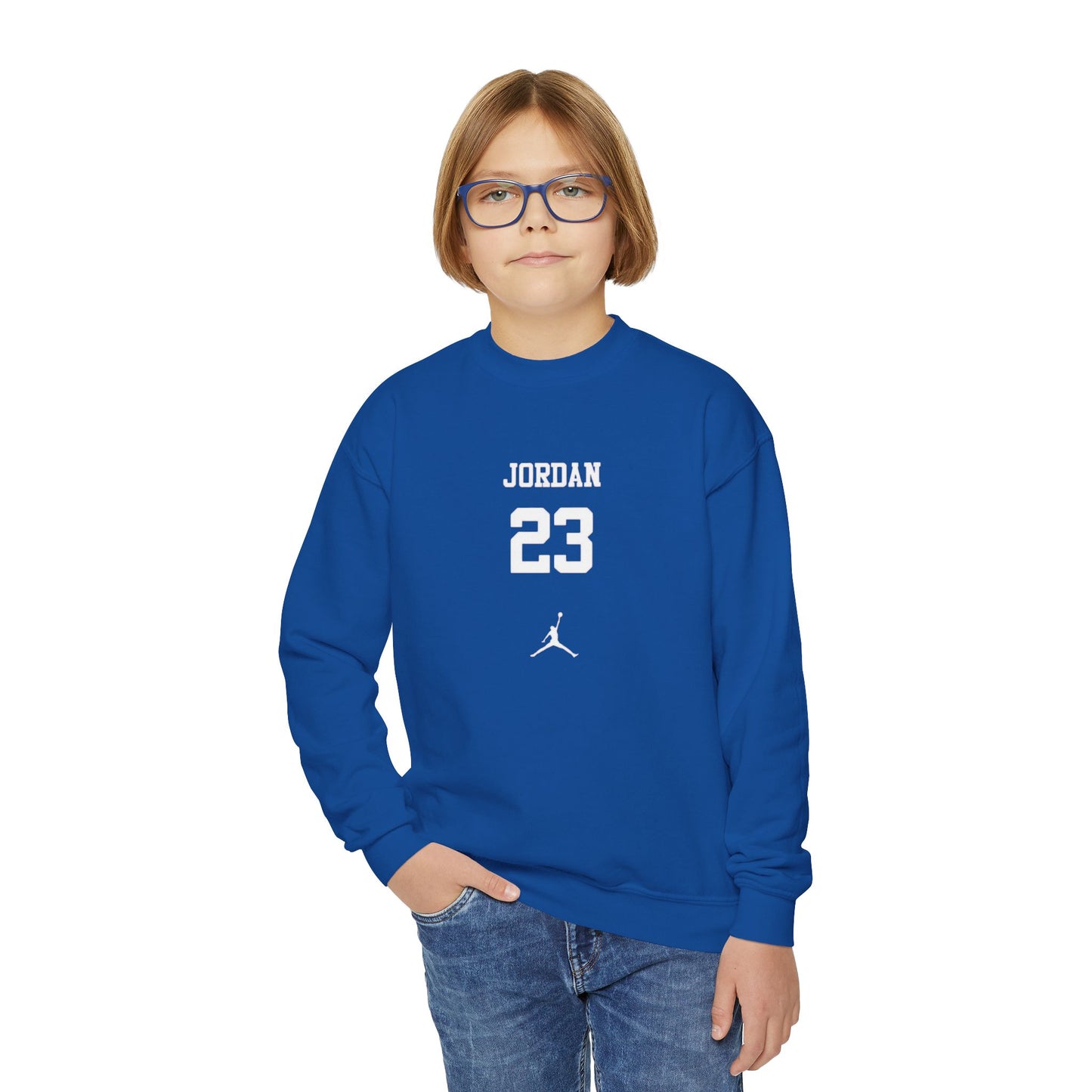 Cozy Crewneck Jordan 23 Jumpman Sweatshirt, Youth Hoodie for Basketball Athlete