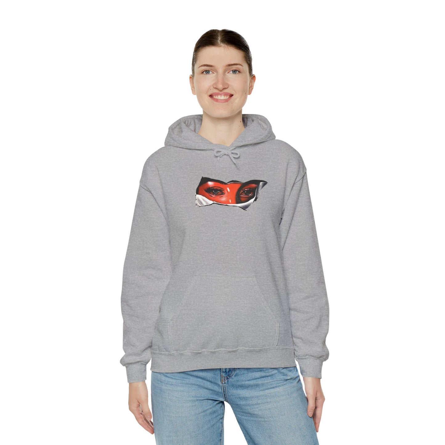 Unisex Heavy Blend Hoodie with Eye for Eye- Design - 100% Quality