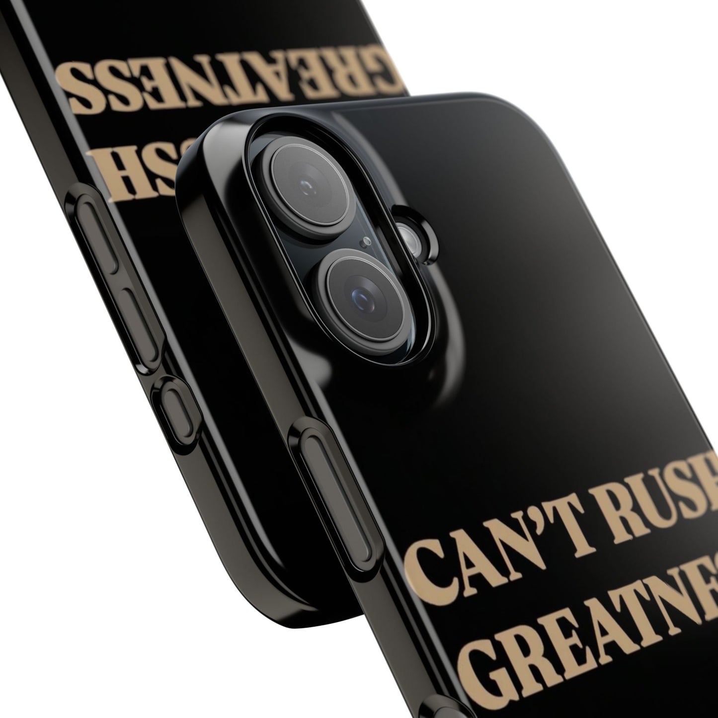 Motivational Slim Phone Case - "Can't Rush Greatness" - Stylish Protection for Everyday Inspiration