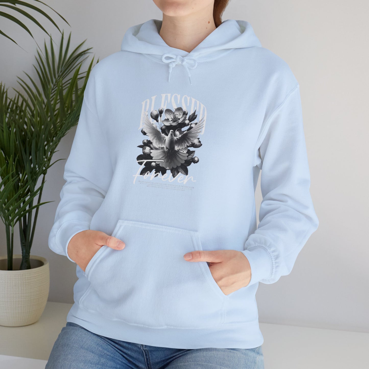 Artistic Unisex Hoodie with Floral Design