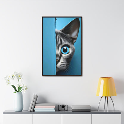 Art Cat Gallery Canvas Vertical Frame