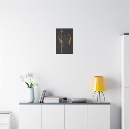 Angel of Light Canvas Art – Stretched Matte Wall Decor for Spiritual Spaces