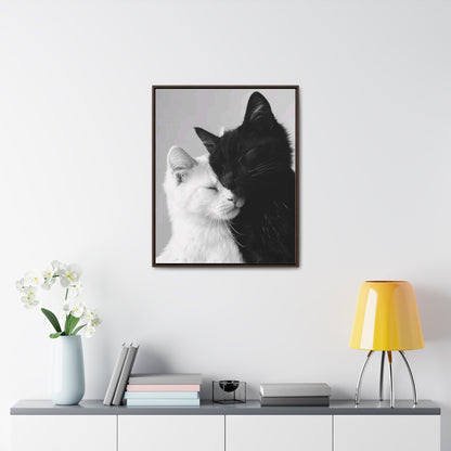 Cat Lovers Art Gallery Canvas Wraps, Vertical Frame