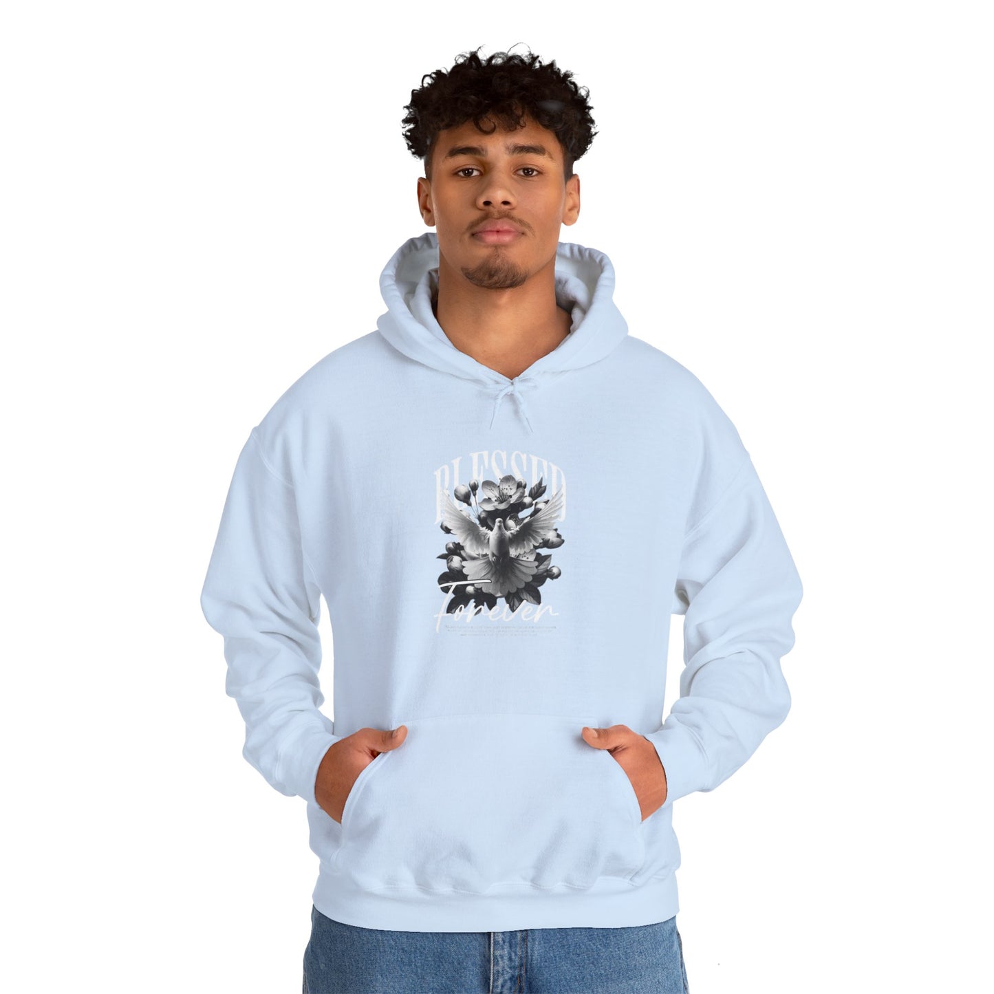 Artistic Unisex Hoodie with Floral Design