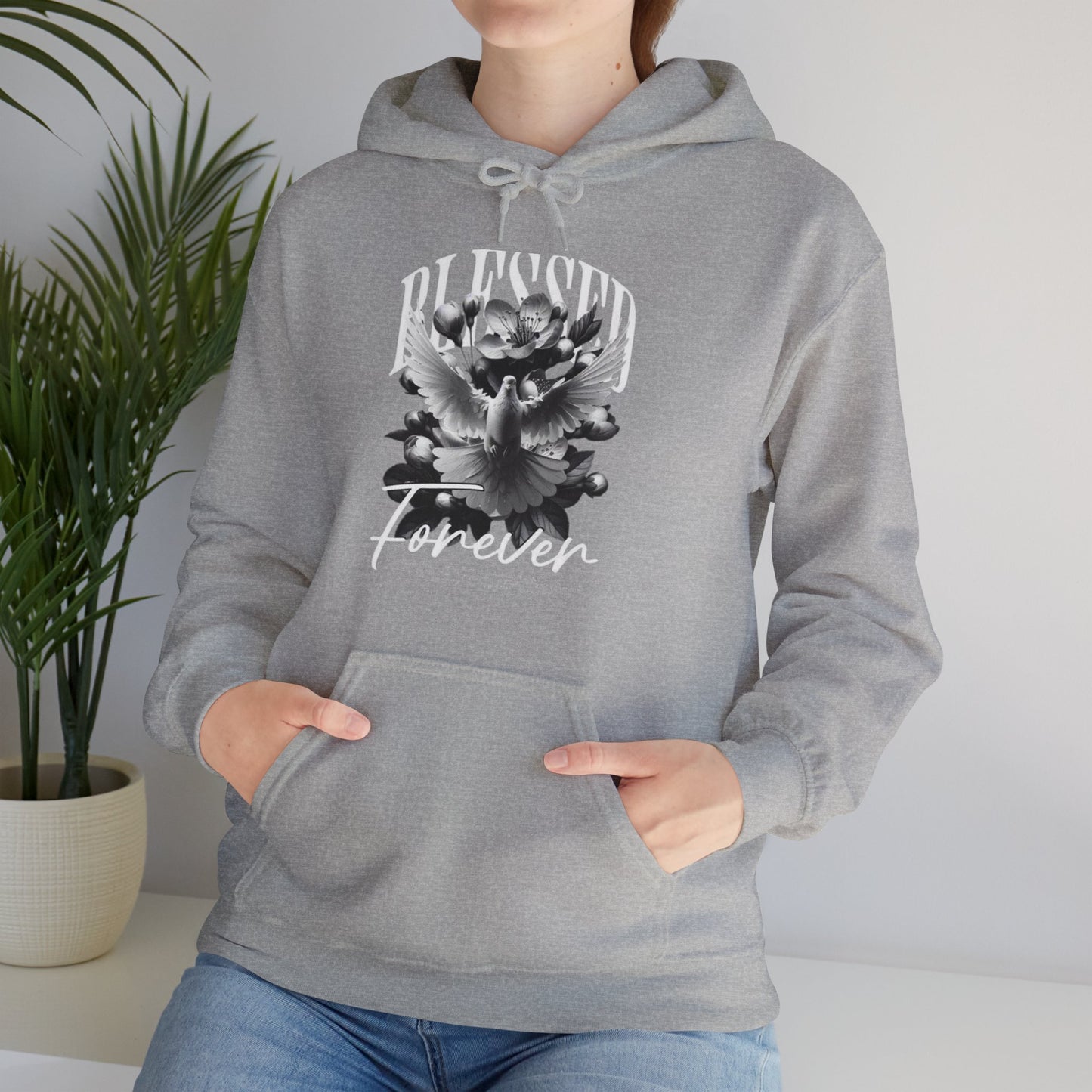 Vintage Floral Graphic Unisex Hooded Sweatshirt