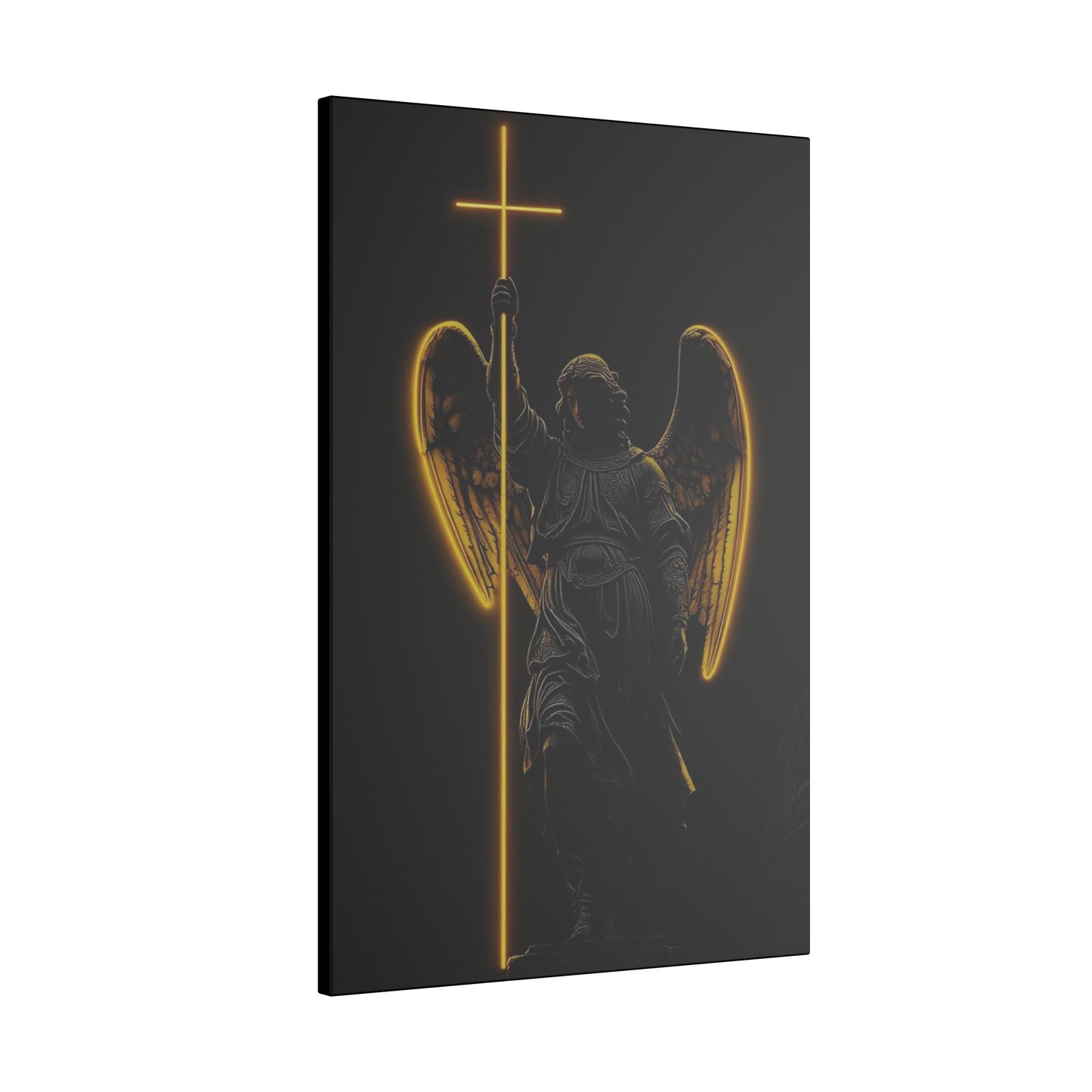 Angel of Light Canvas Art – Stretched Matte Wall Decor for Spiritual Spaces