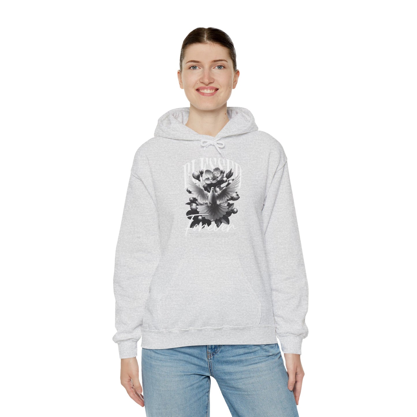 Vintage Floral Graphic Unisex Hooded Sweatshirt