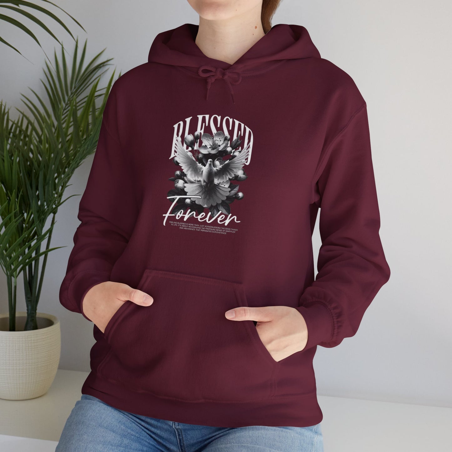 Artistic Unisex Hoodie with Floral Design