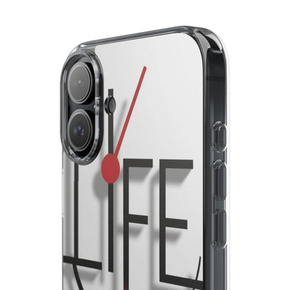 Inspirational Clear Phone Case - 'Life is Short. Live It!'