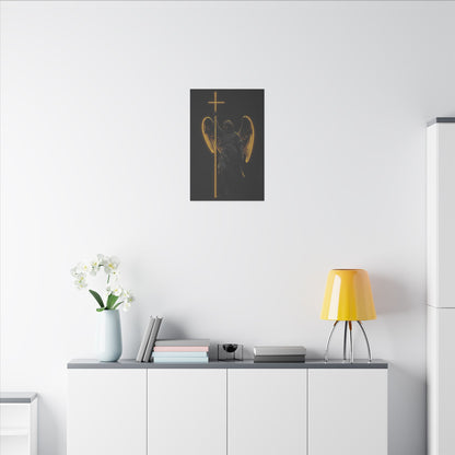 Angel of Light Canvas Art – Stretched Matte Wall Decor for Spiritual Spaces