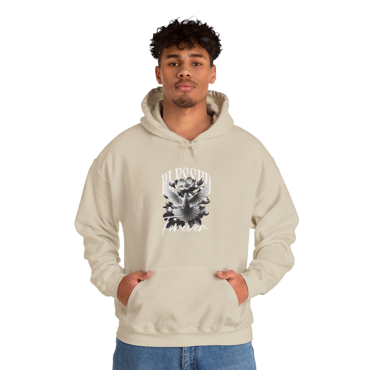 Artistic Unisex Hoodie with Floral Design