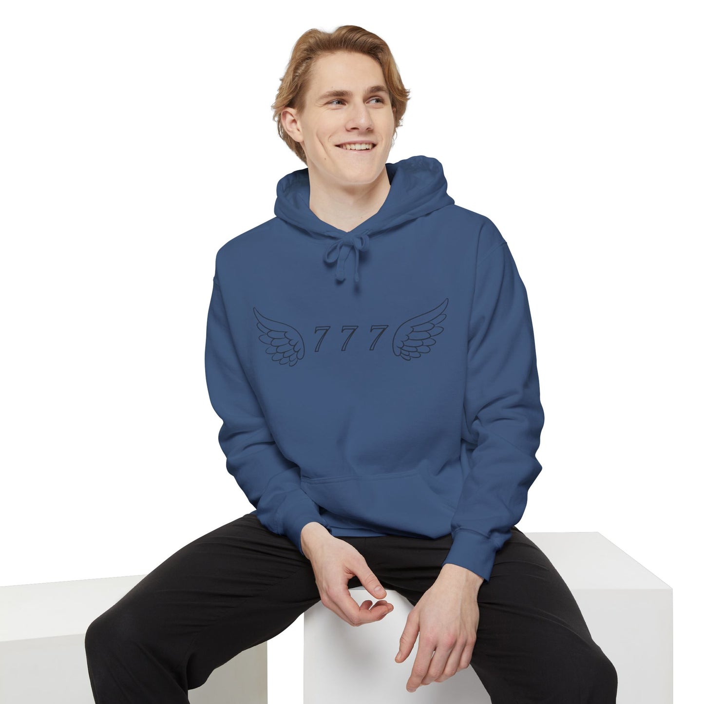 Garment-Dyed Hoodie with Quality Tripple 7 Design