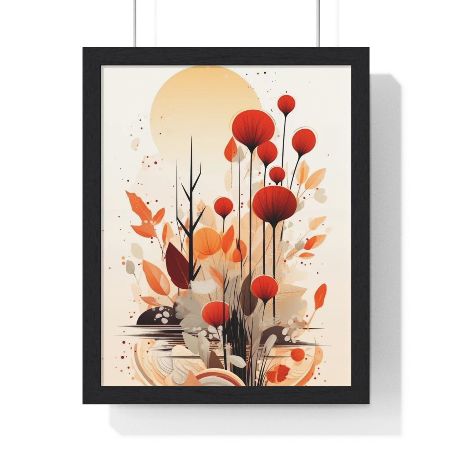 Vertical Framed Poster - Aesthetic Art Home Decor for Bedroom and Living Room