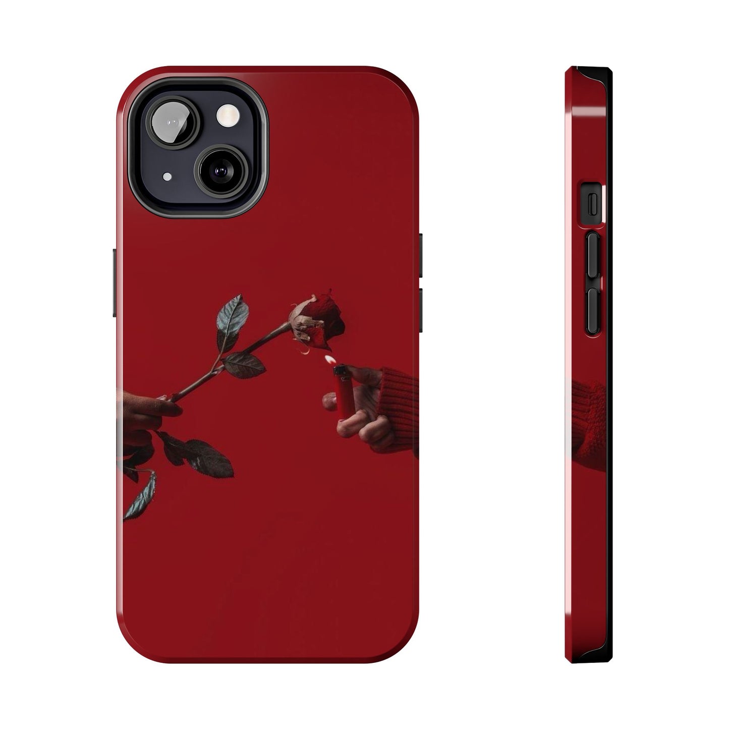 Phone Cases - Burning Roses Design Phone Case