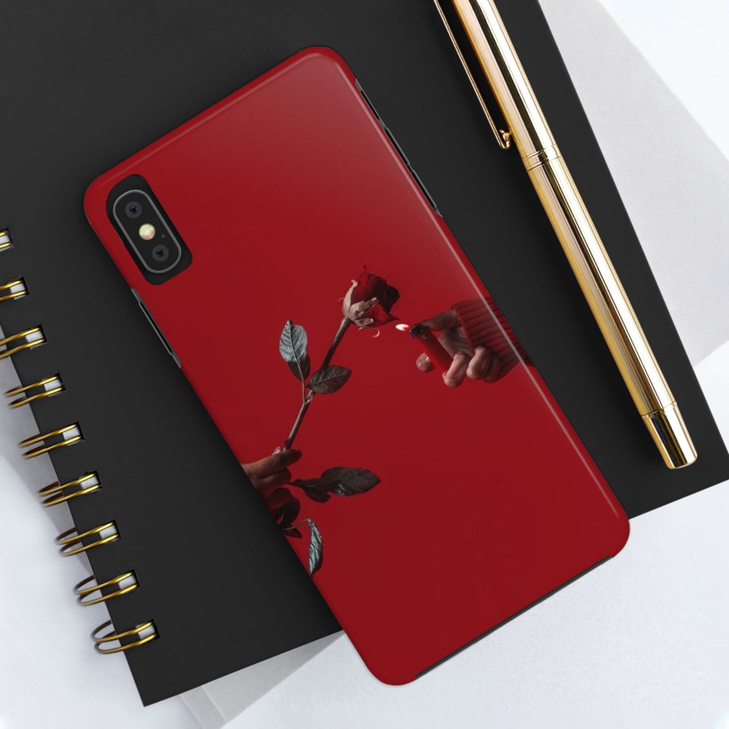 Phone Cases - Burning Roses Design Phone Case