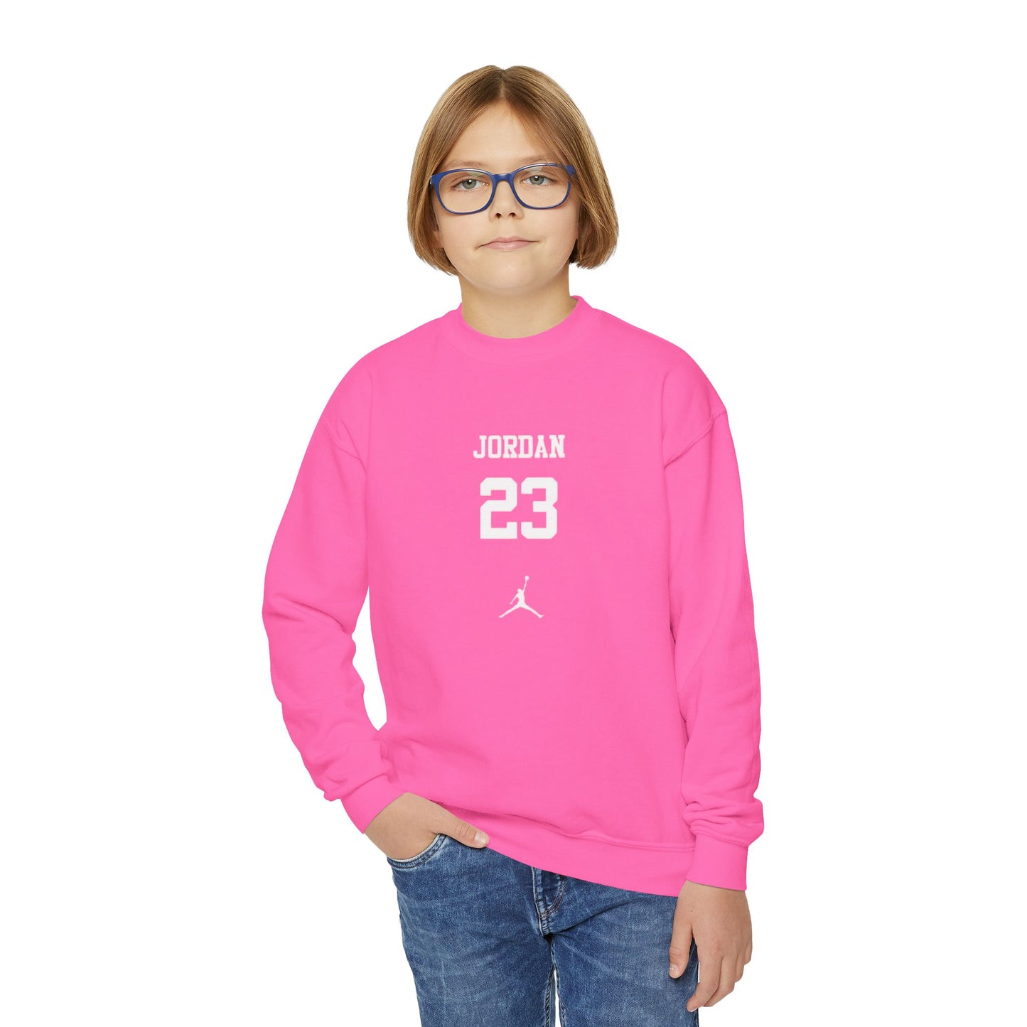 Cozy Crewneck Jordan 23 Jumpman Sweatshirt, Youth Hoodie for Basketball Athlete