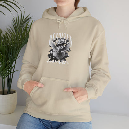 Artistic Unisex Hoodie with Floral Design