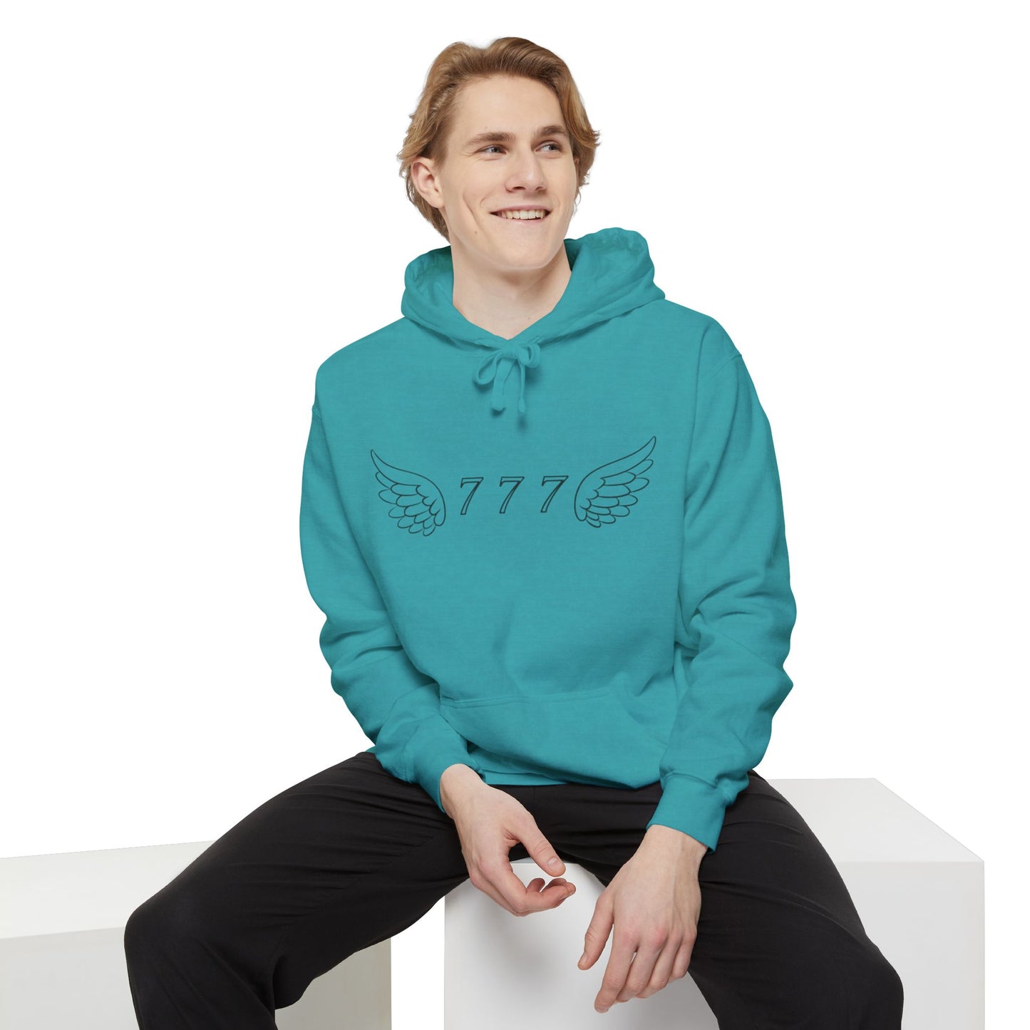 Garment-Dyed Hoodie with Quality Tripple 7 Design