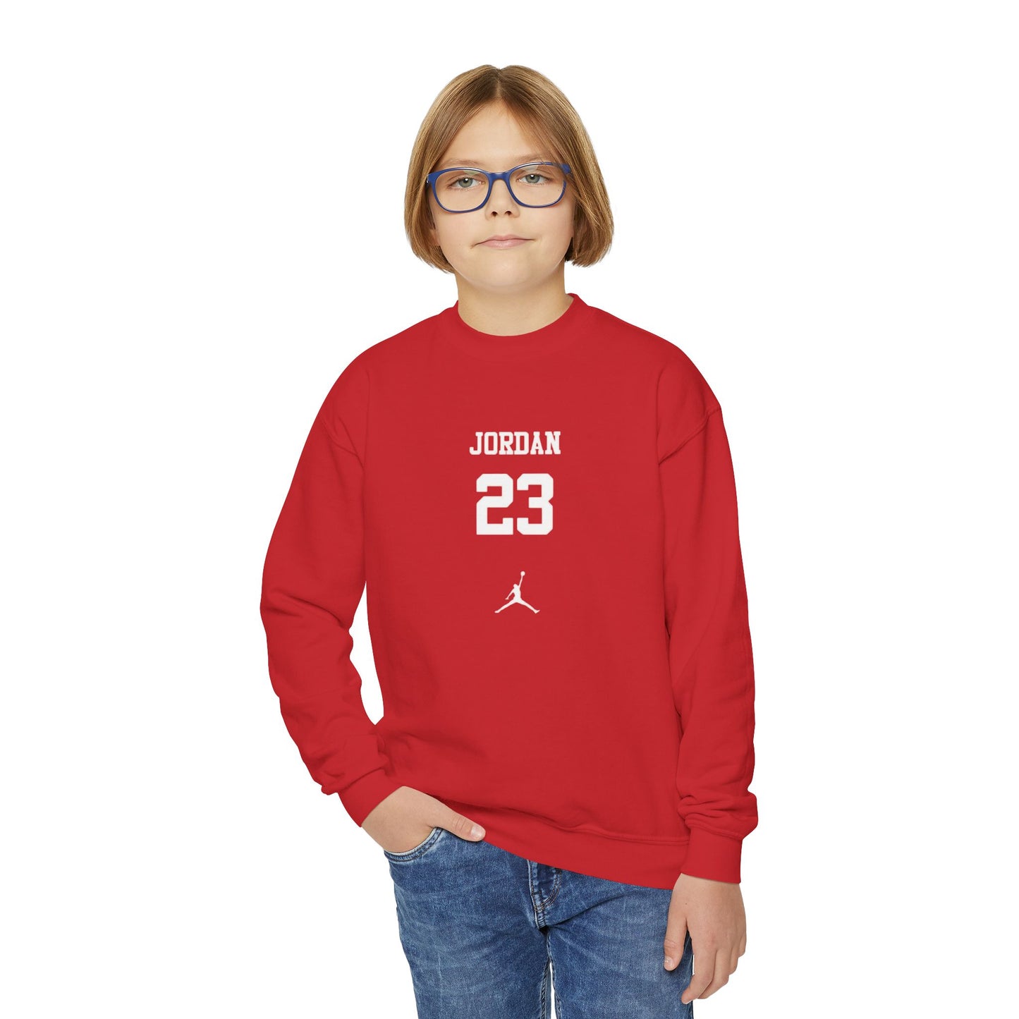 Cozy Crewneck Jordan 23 Jumpman Sweatshirt, Youth Hoodie for Basketball Athlete