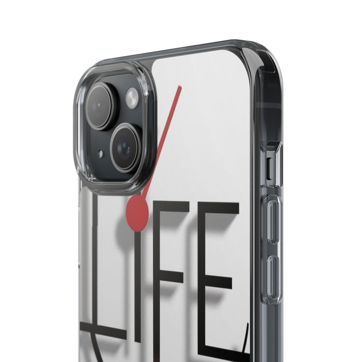 Inspirational Clear Phone Case - 'Life is Short. Live It!'