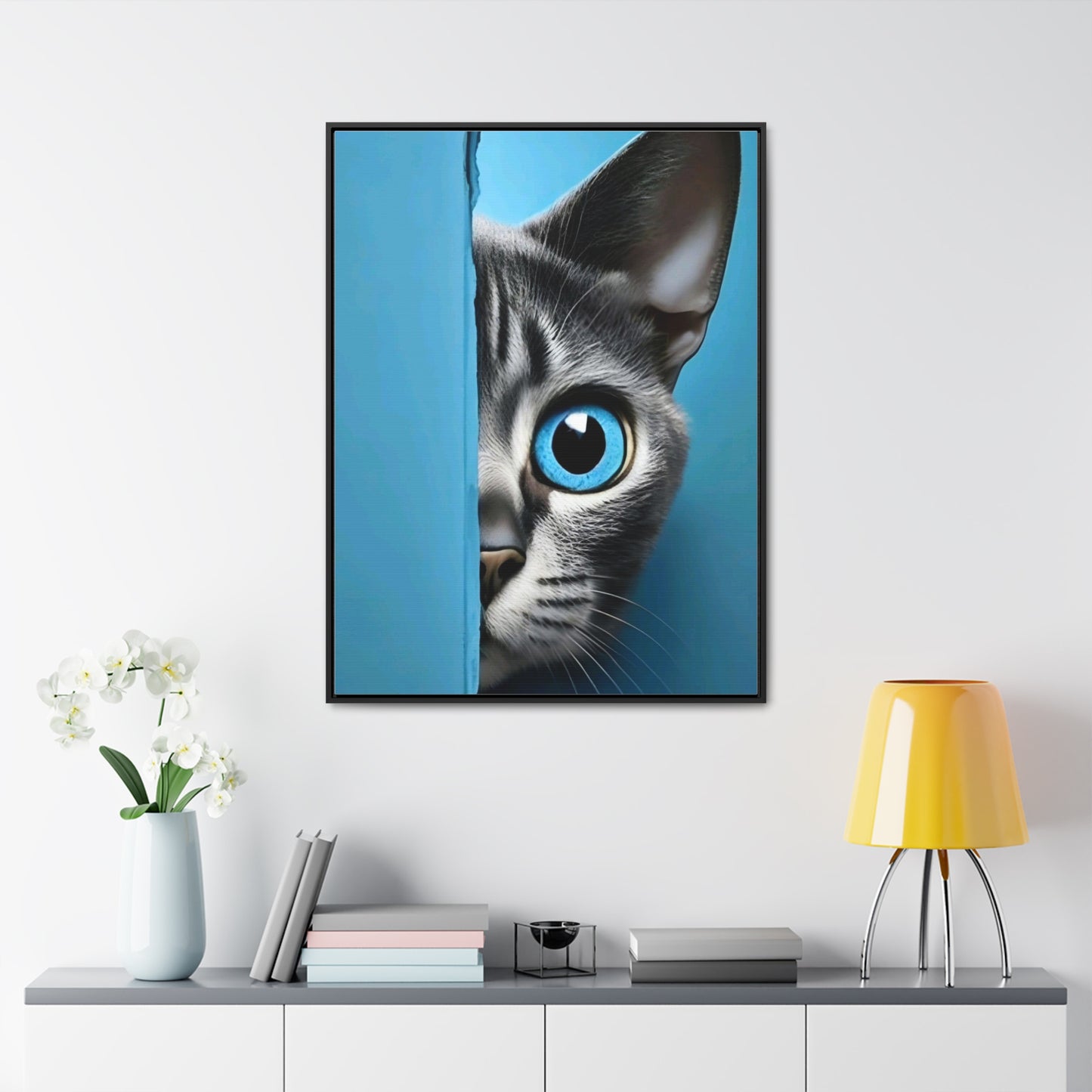 Art Cat Gallery Canvas Vertical Frame