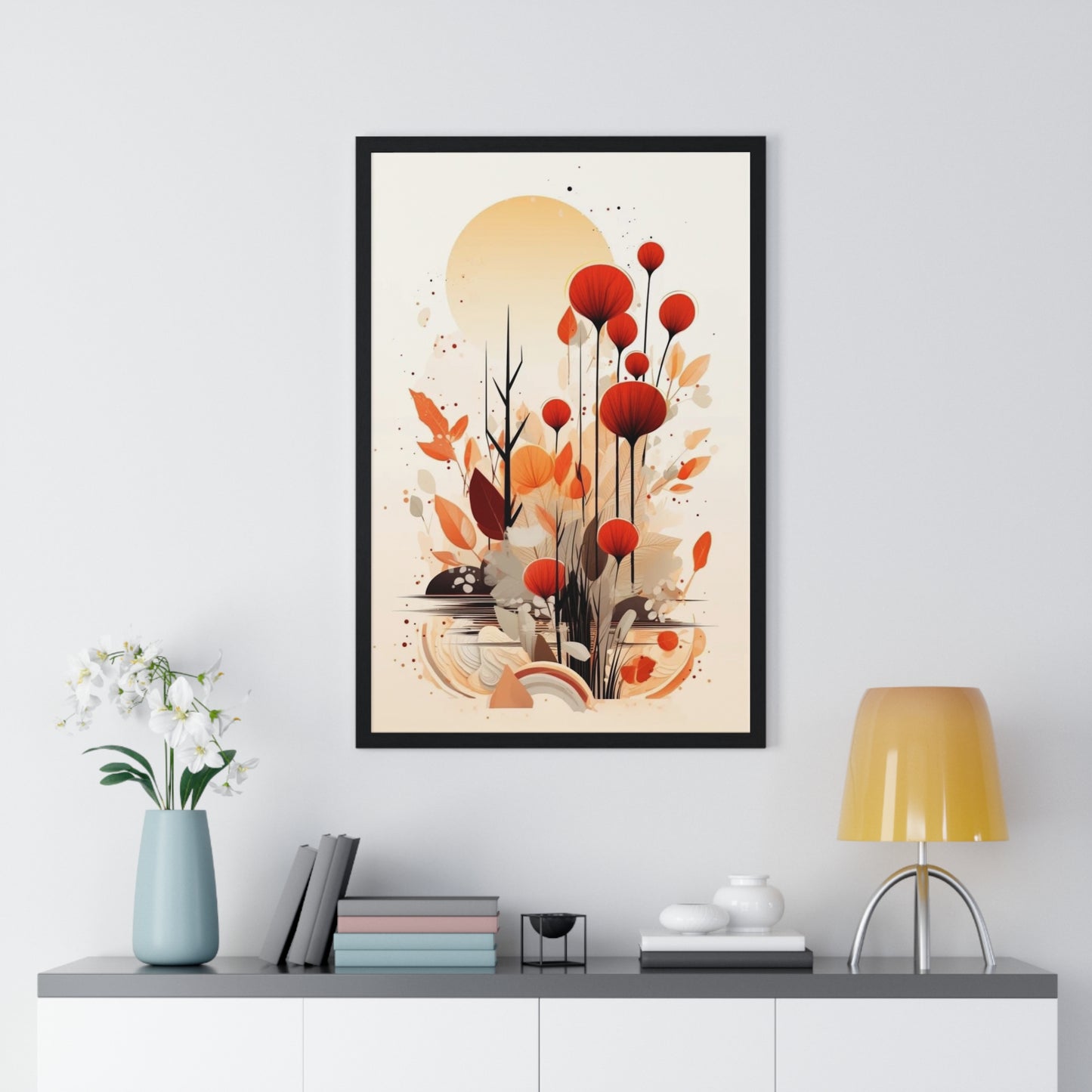 Vertical Framed Poster - Aesthetic Art Home Decor for Bedroom and Living Room